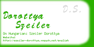 dorottya szeiler business card